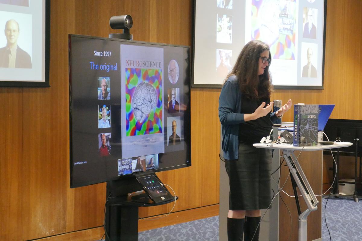 Alison Adcock presents on Neuroscience textbook