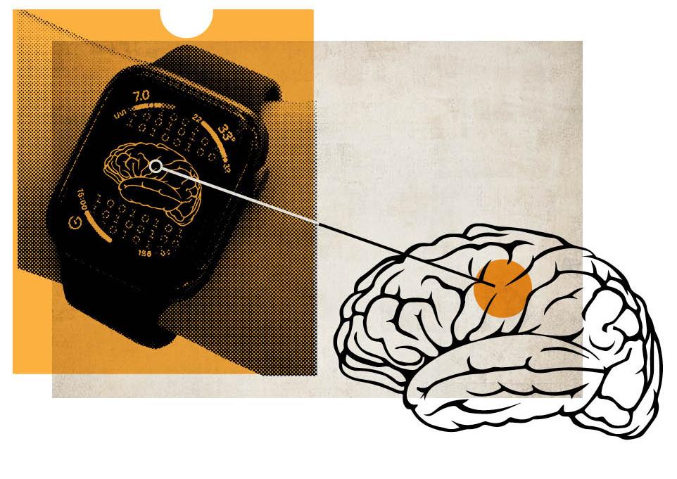 brain on a smartwatch